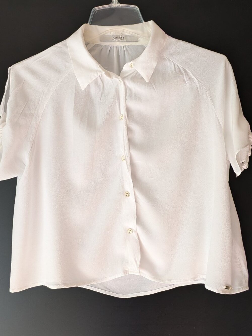 Simple White Translucent Shirt
